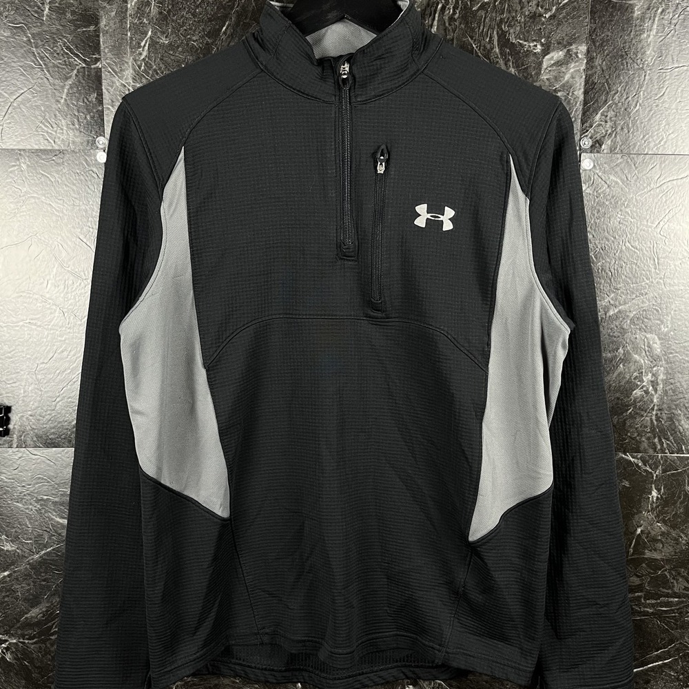 Under Armour Men's Black Quarter Zip Running Jacket Small